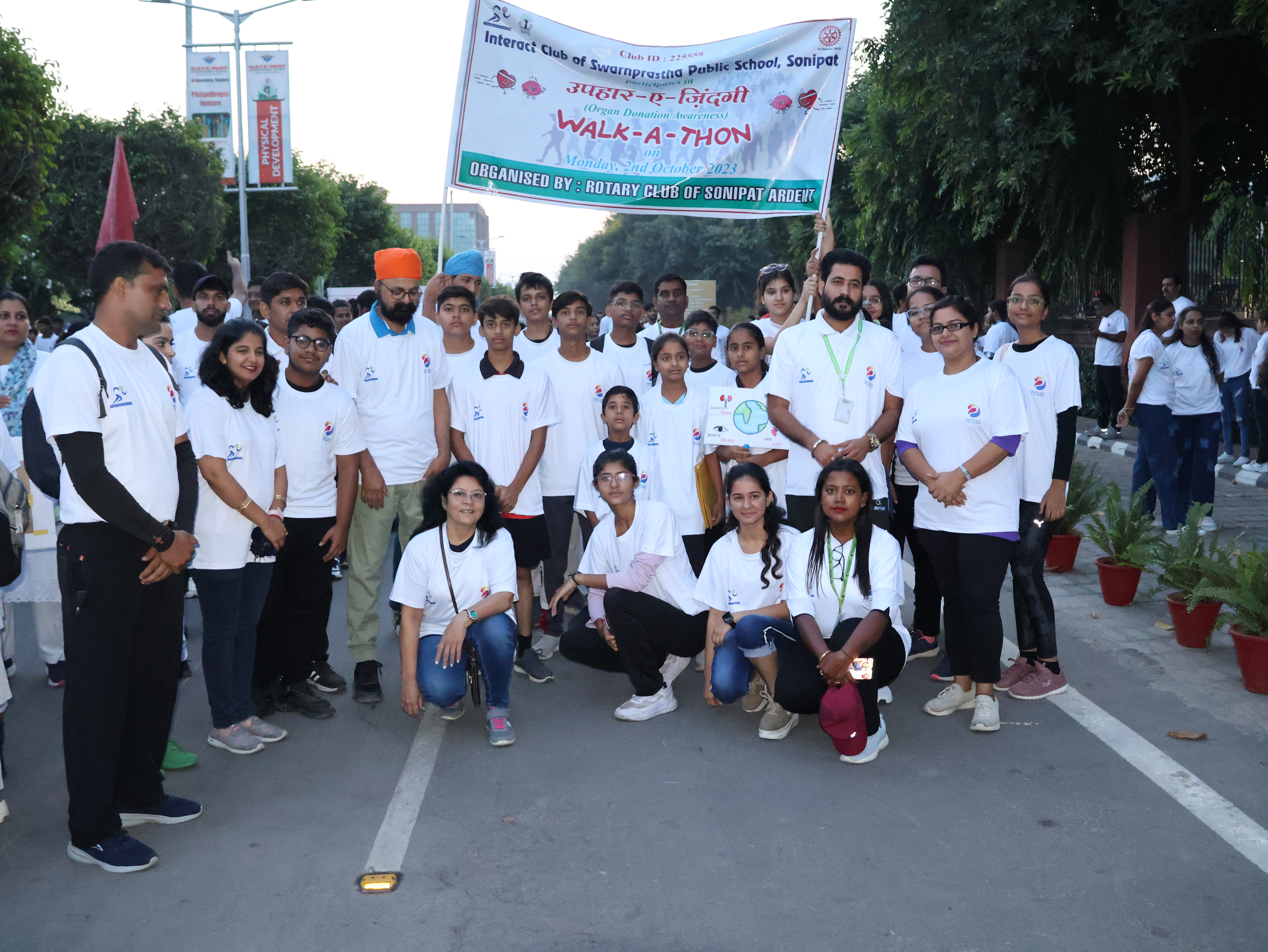 Swarnprasthians participate in Walkathon