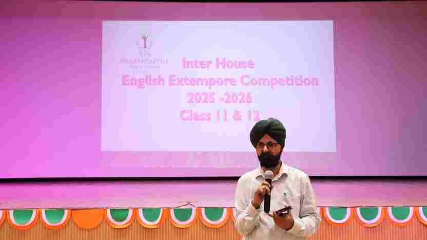 Inter House English Extempore Competition